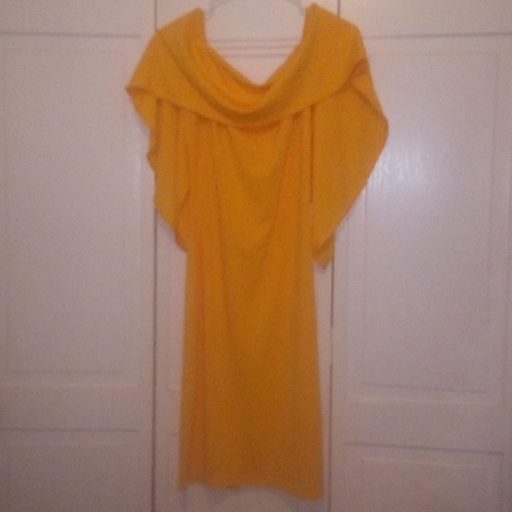 Yellow cocktail dress